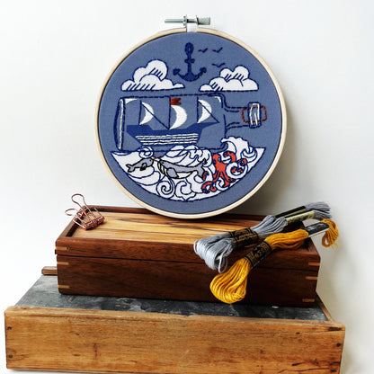 Ship Embroidery Kit