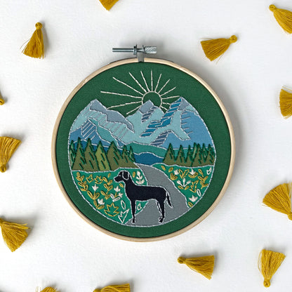 Trail Dog Embroidery Kit