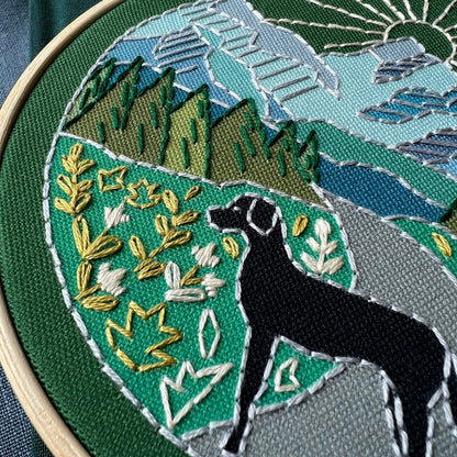 Trail Dog Embroidery Kit