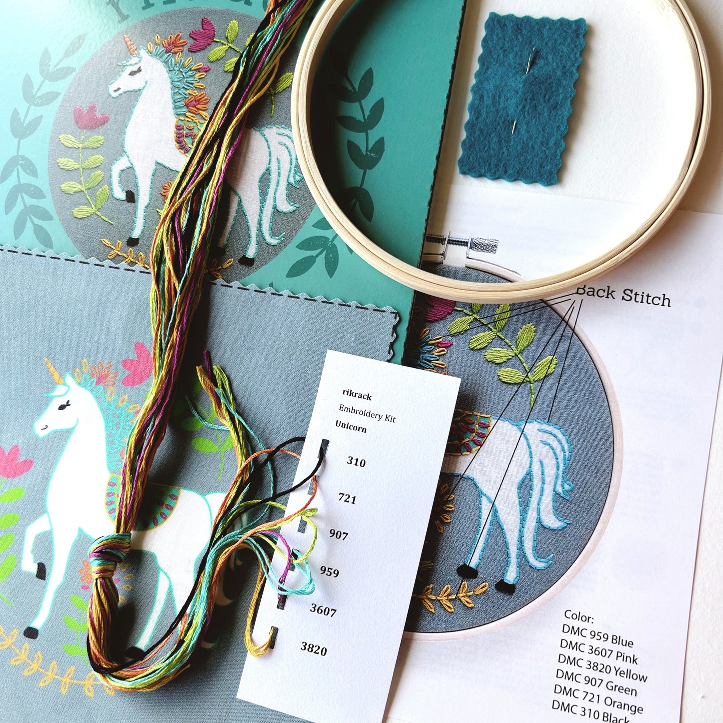 Unicorn Embroidery Kit