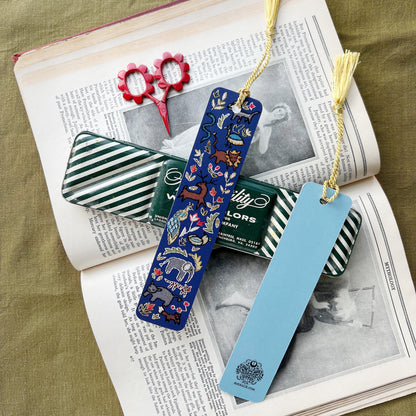 Wildlife Embroidery Tassel Bookmark