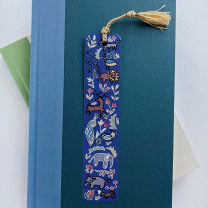 Wildlife Embroidery Tassel Bookmark